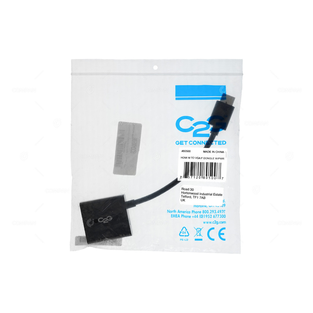 41351  C2G 41351 HDMI TO VGA AUDIO CONVERTER ADAPTER